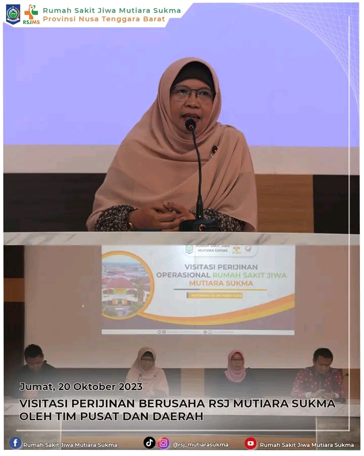 VISITASI PERIJINAN BERUSAHA RSJ MUTIARA SUKMA OLEH TIM PUSAT DAN DAERAH